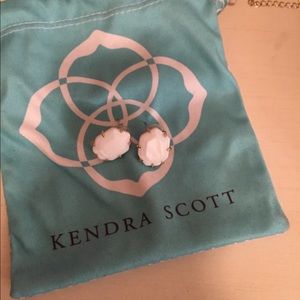 White Kendra Scott studs